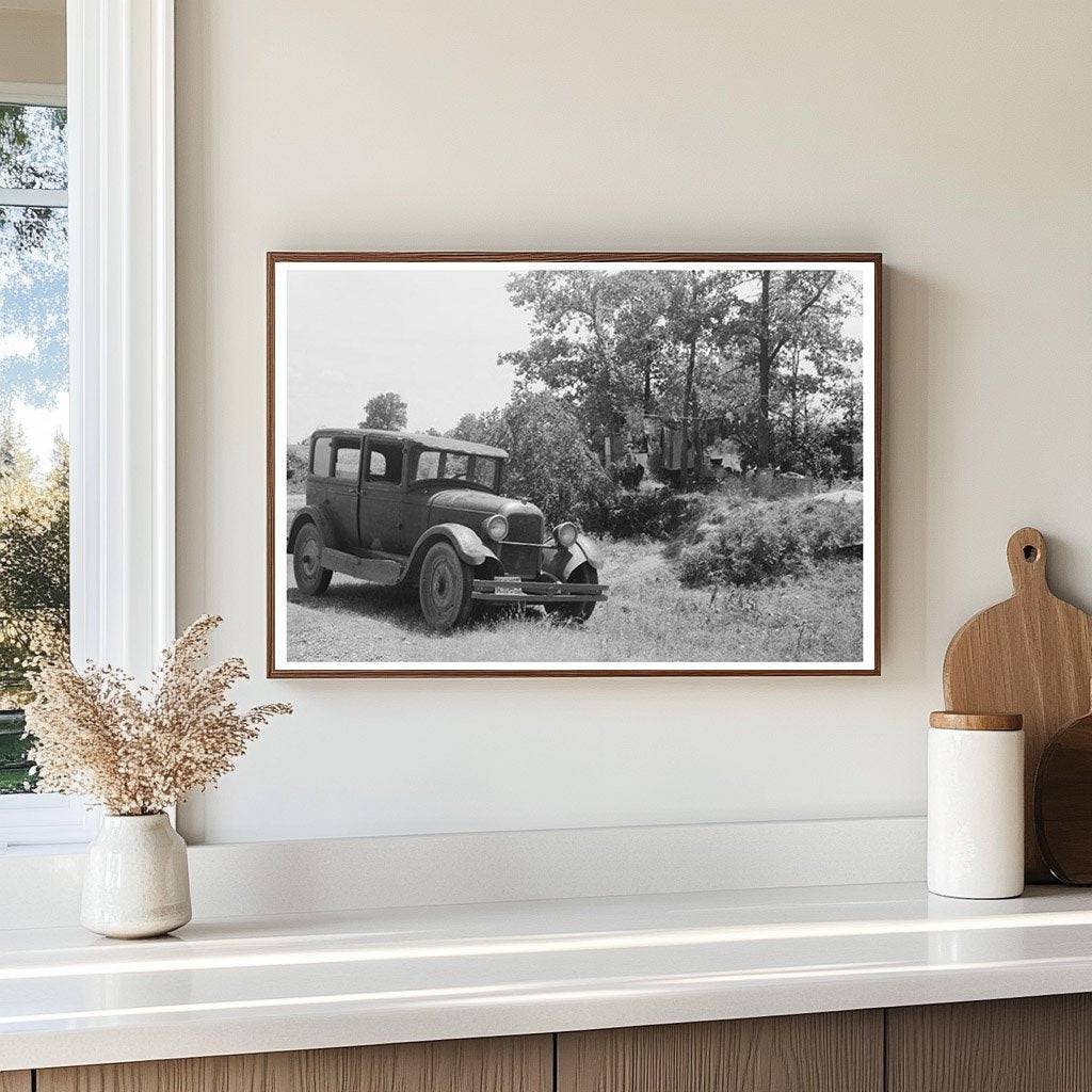 Family Camping by Roadside in Sequoyah County 1939