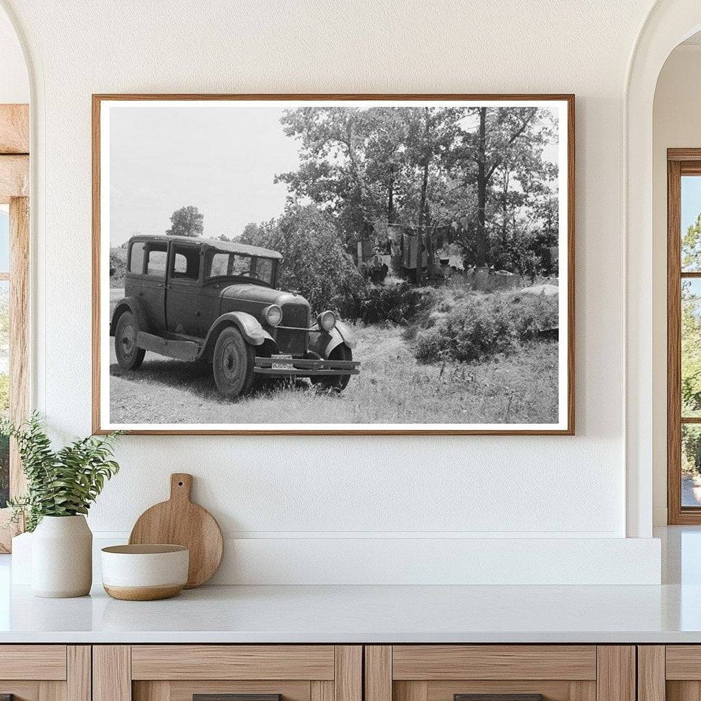 Family Camping by Roadside in Sequoyah County 1939