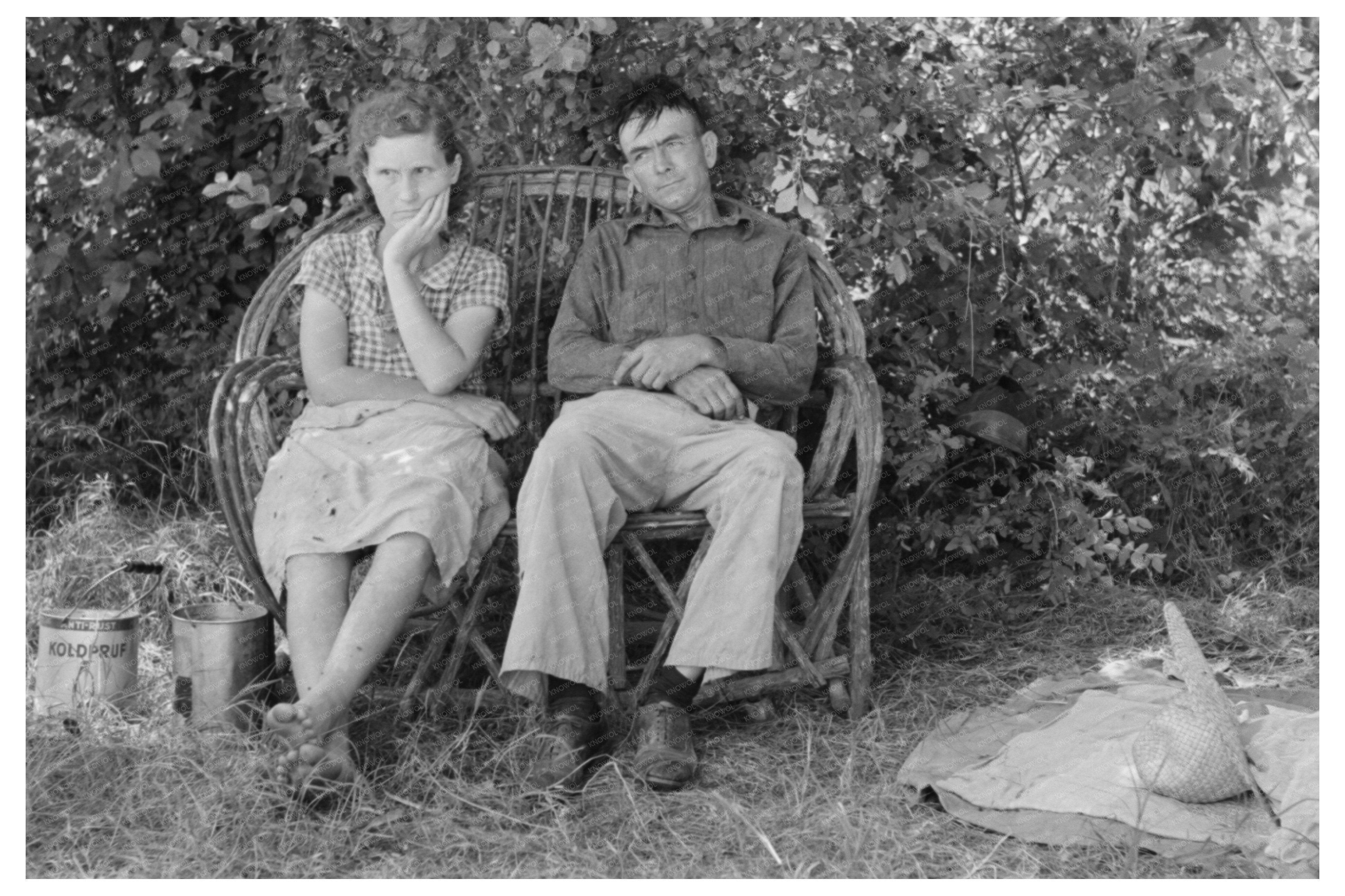 Husband and Wife in Wagoner County Oklahoma 1939