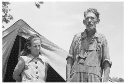 Veteran Migrant Worker and Wife Oklahoma 1939