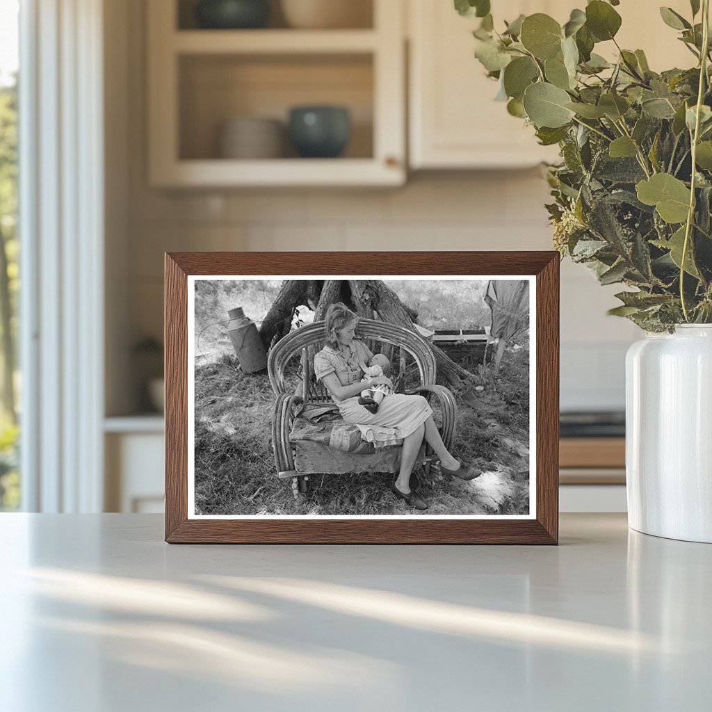 Vintage Photo of Cane Furniture Makers Family 1939