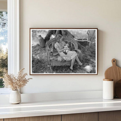 Vintage Photo of Cane Furniture Makers Family 1939