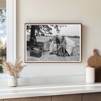 Vintage 1939 Photo of Migrant Workers in Oklahoma