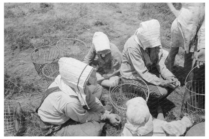 Potato Workers Receiving Payment in Spiro Oklahoma 1939