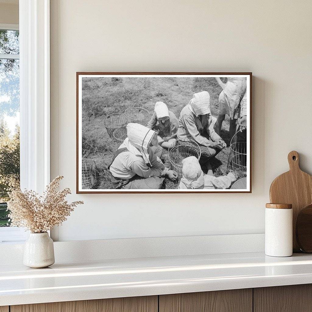 Potato Workers Receiving Payment in Spiro Oklahoma 1939