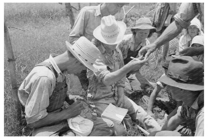 Payment of Potato Workers in Spiro Oklahoma June 1939