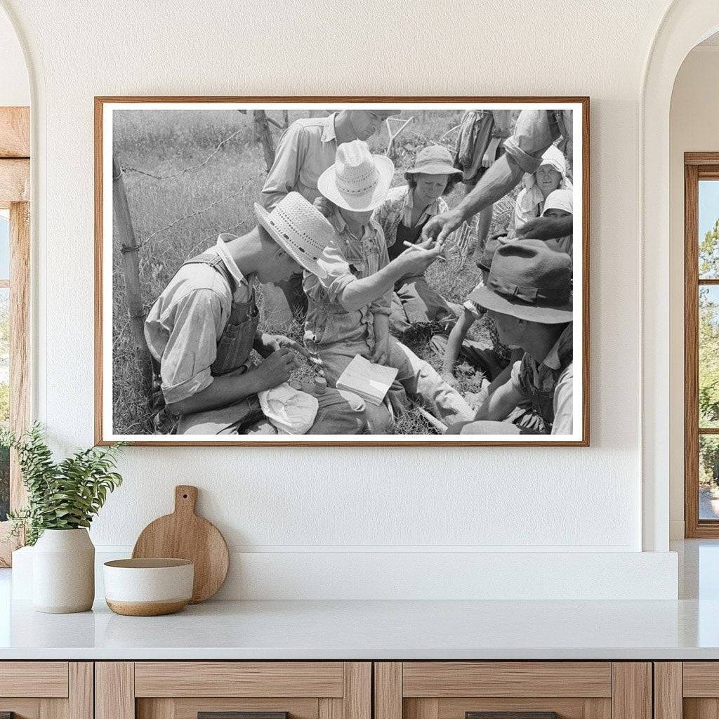 Payment of Potato Workers in Spiro Oklahoma June 1939