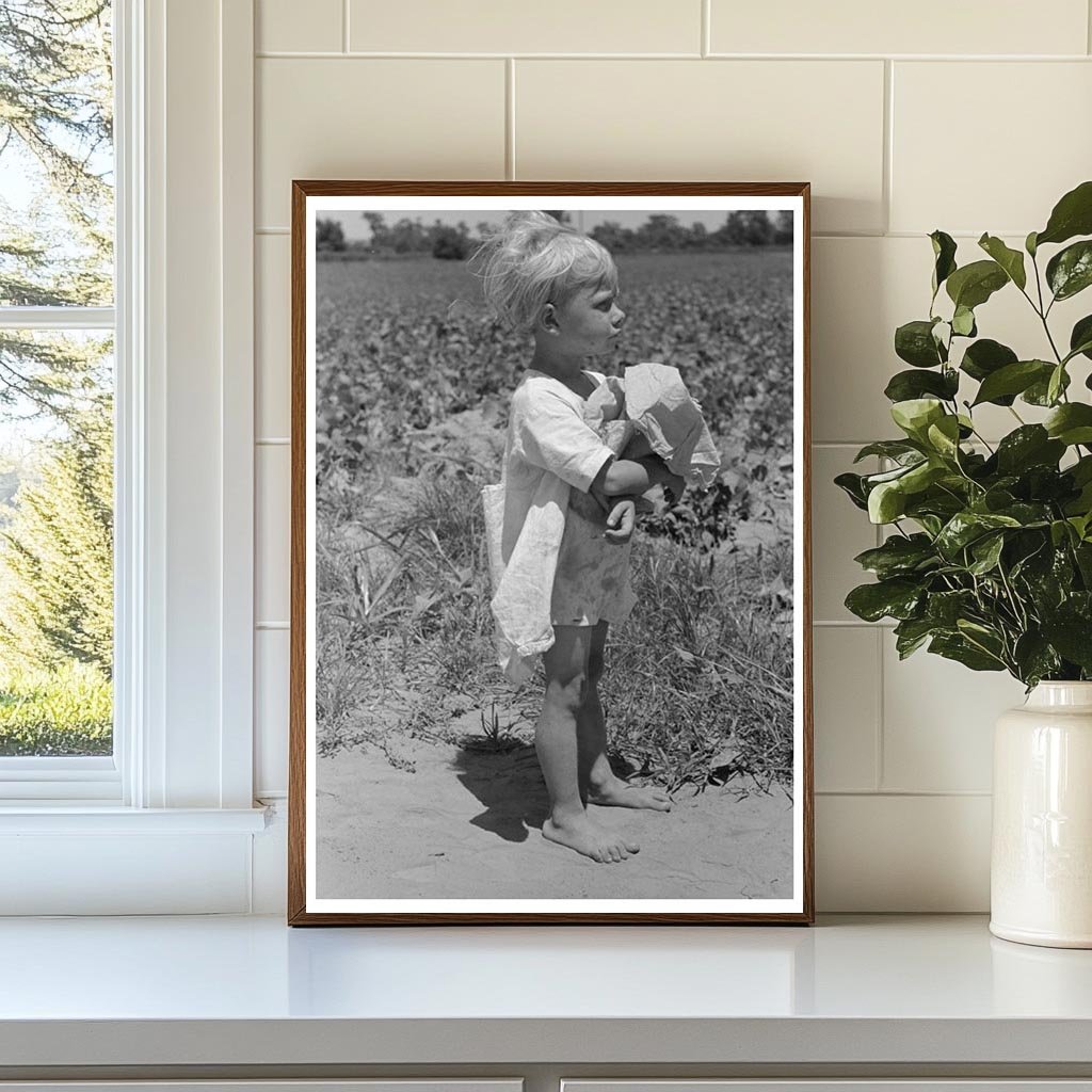 Child in String Bean Field Muskogee Oklahoma 1939