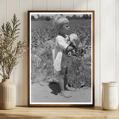 Child in String Bean Field Muskogee Oklahoma 1939