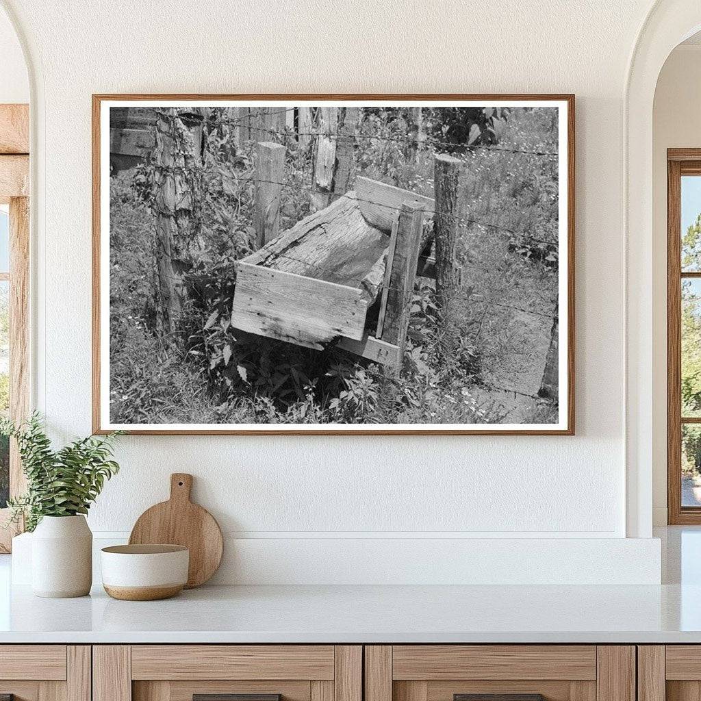 WPA Tenant Farmer Watering Trough Sallisaw Oklahoma 1939