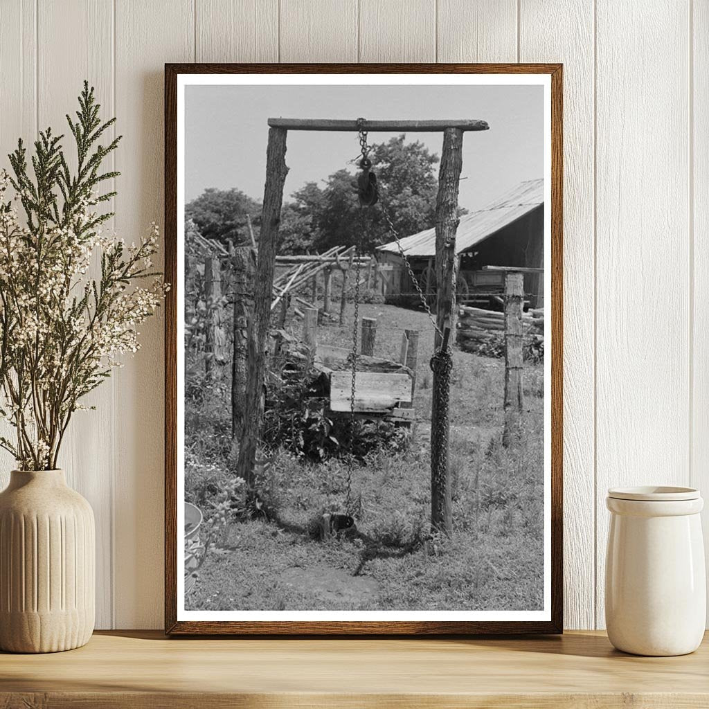 Tenant Farmer at WPA Well Sallisaw Oklahoma June 1939