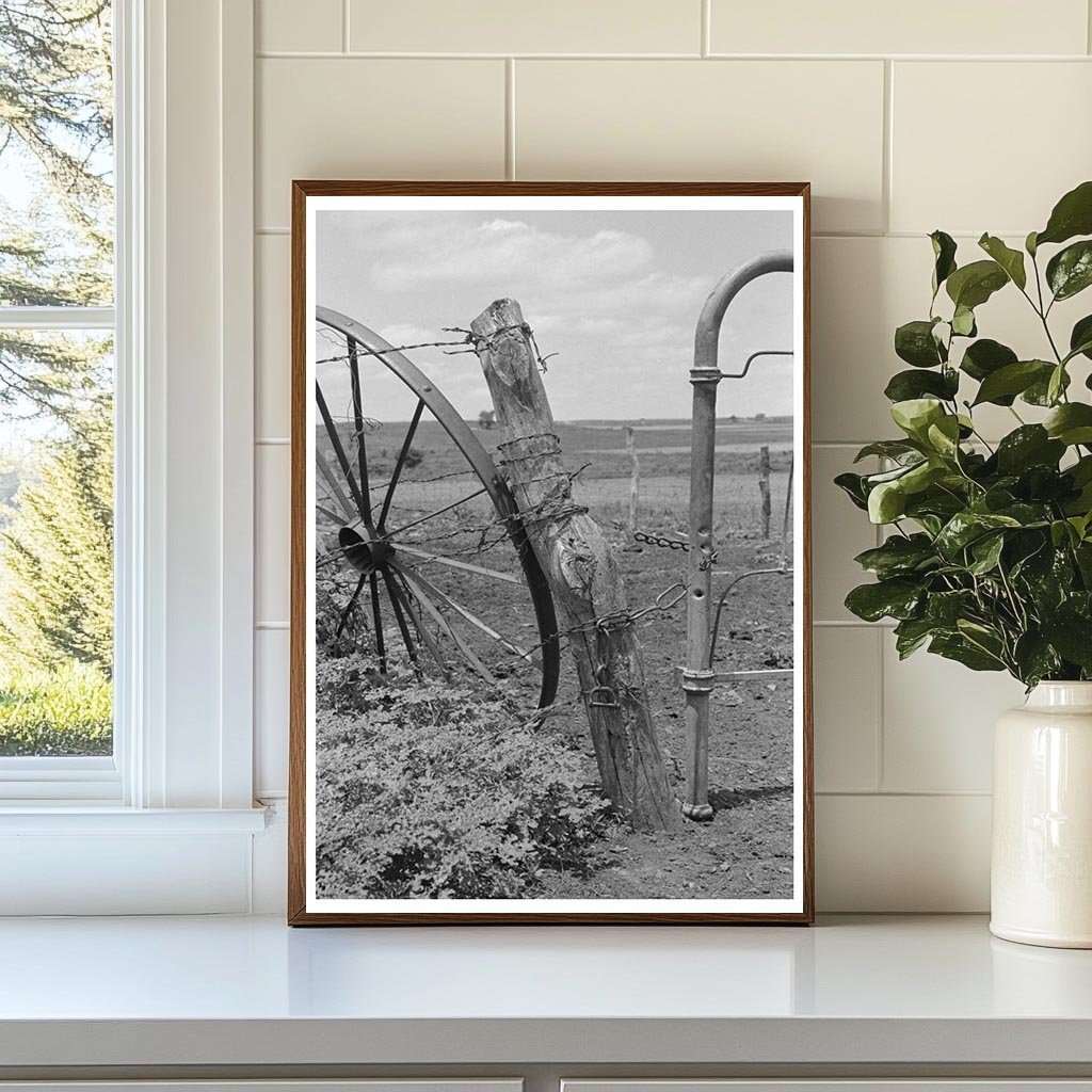 Fence and Gate Construction on Oklahoma Tenant Farm 1939