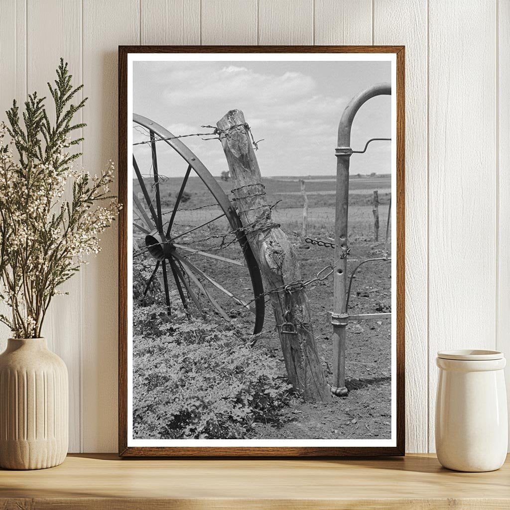 Fence and Gate Construction on Oklahoma Tenant Farm 1939