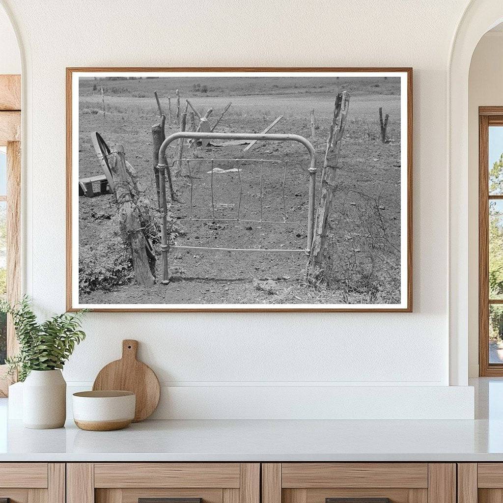 Fence and Gate Construction on Tenant Farm June 1939