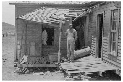 Tenant Farmer Family on Porch in Oklahoma 1939