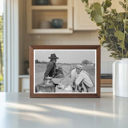 Farmers at Grocery Store McIntosh County Oklahoma June 1939