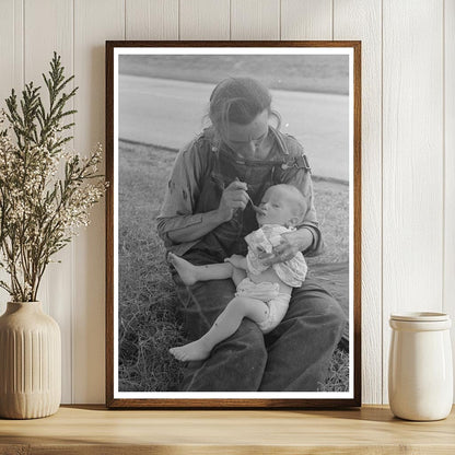 Migrant Mother Feeding Baby Muskogee County 1939