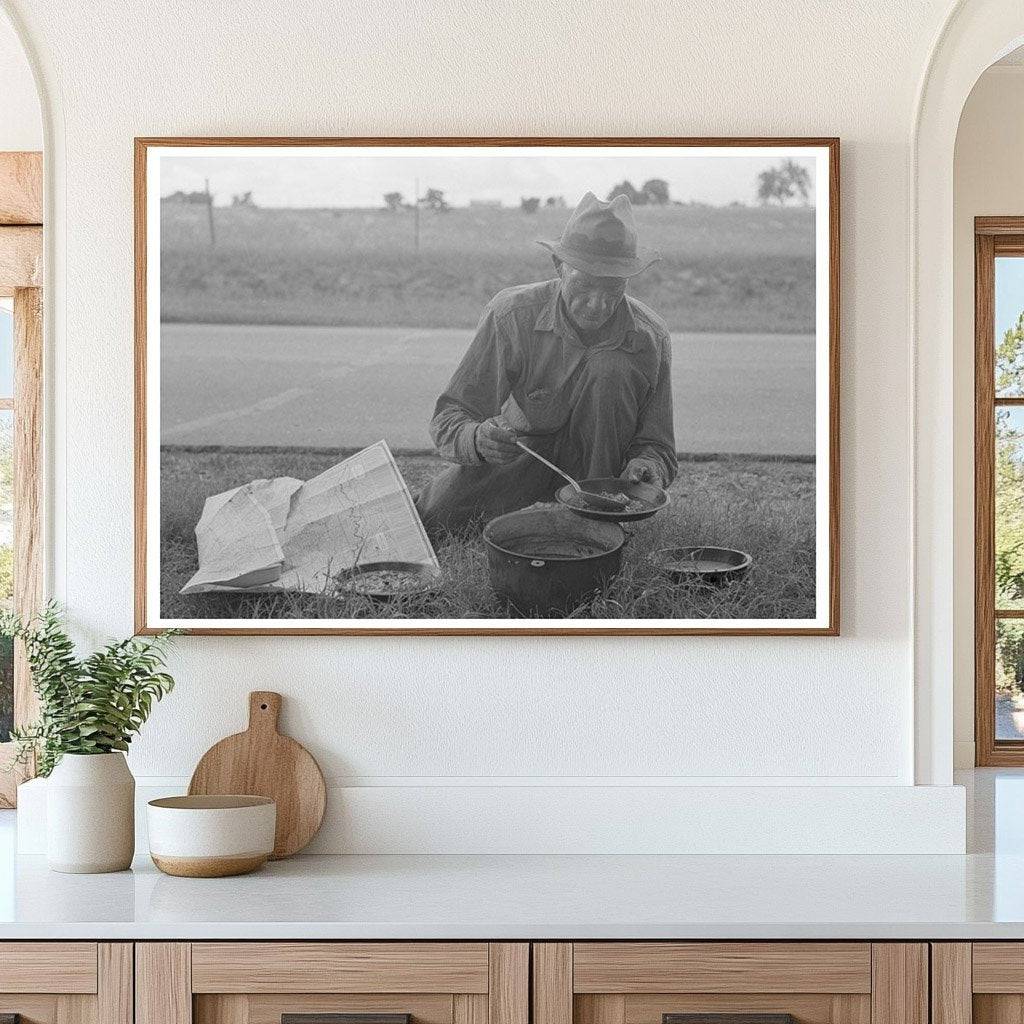 Migrant Worker Prepares Blackberry Pie Near Fort Gibson 1939