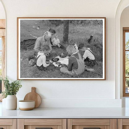 Migrant Family Saying Grace in Oklahoma 1939