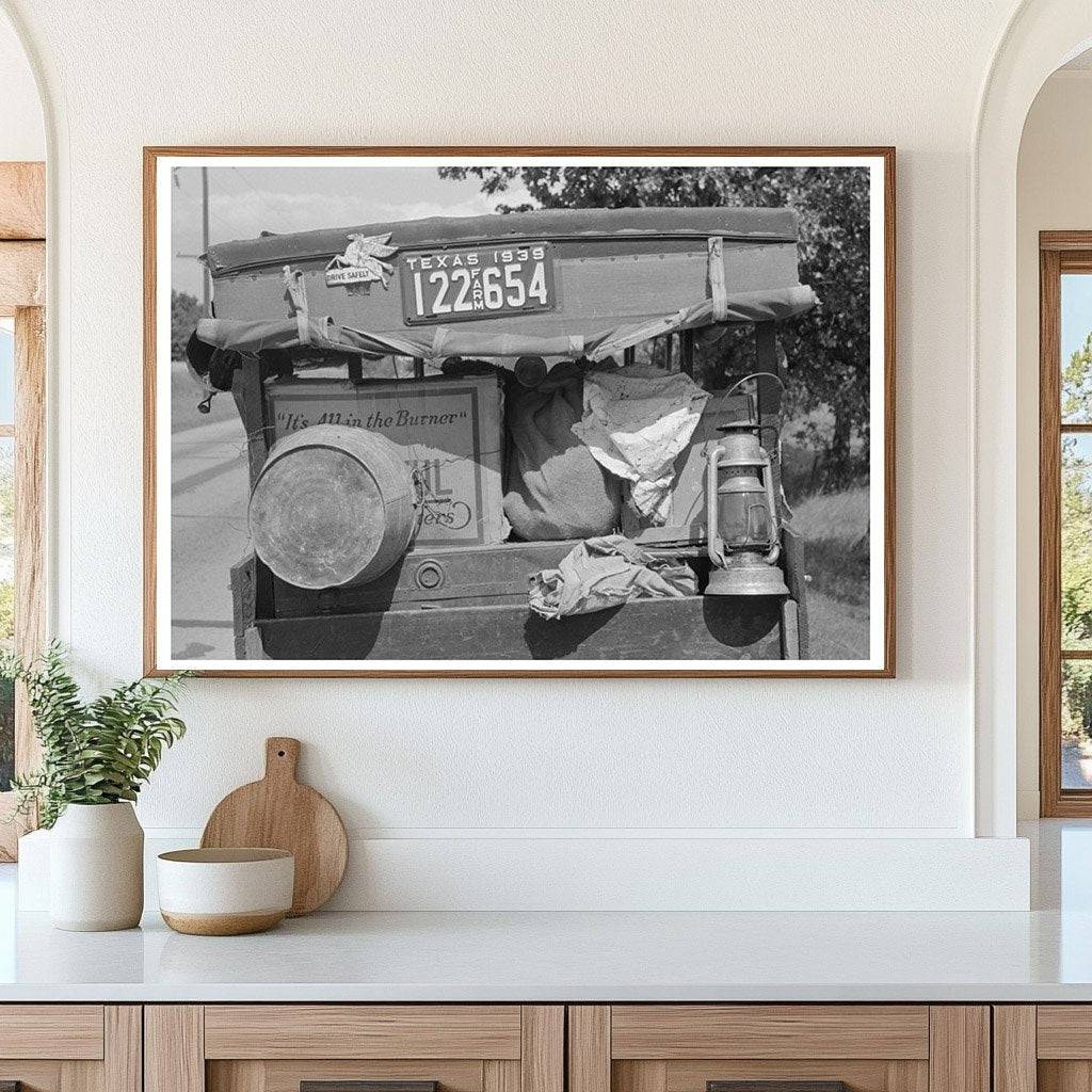 Migrant Automobile in Muskogee County Oklahoma 1939