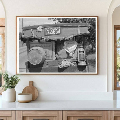 Migrant Automobile in Muskogee County Oklahoma 1939