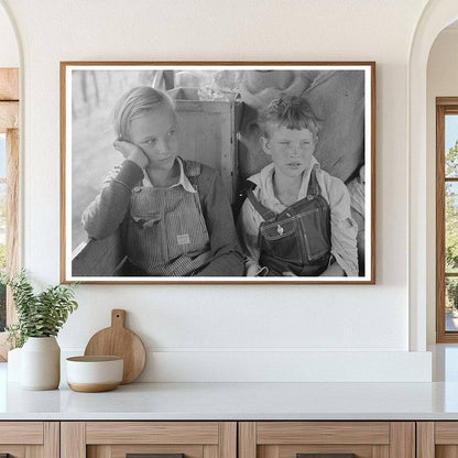 Migrant Children in Family Car Oklahoma June 1939