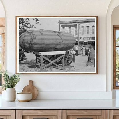 Watermelon Statue in Weatherford Texas 1939