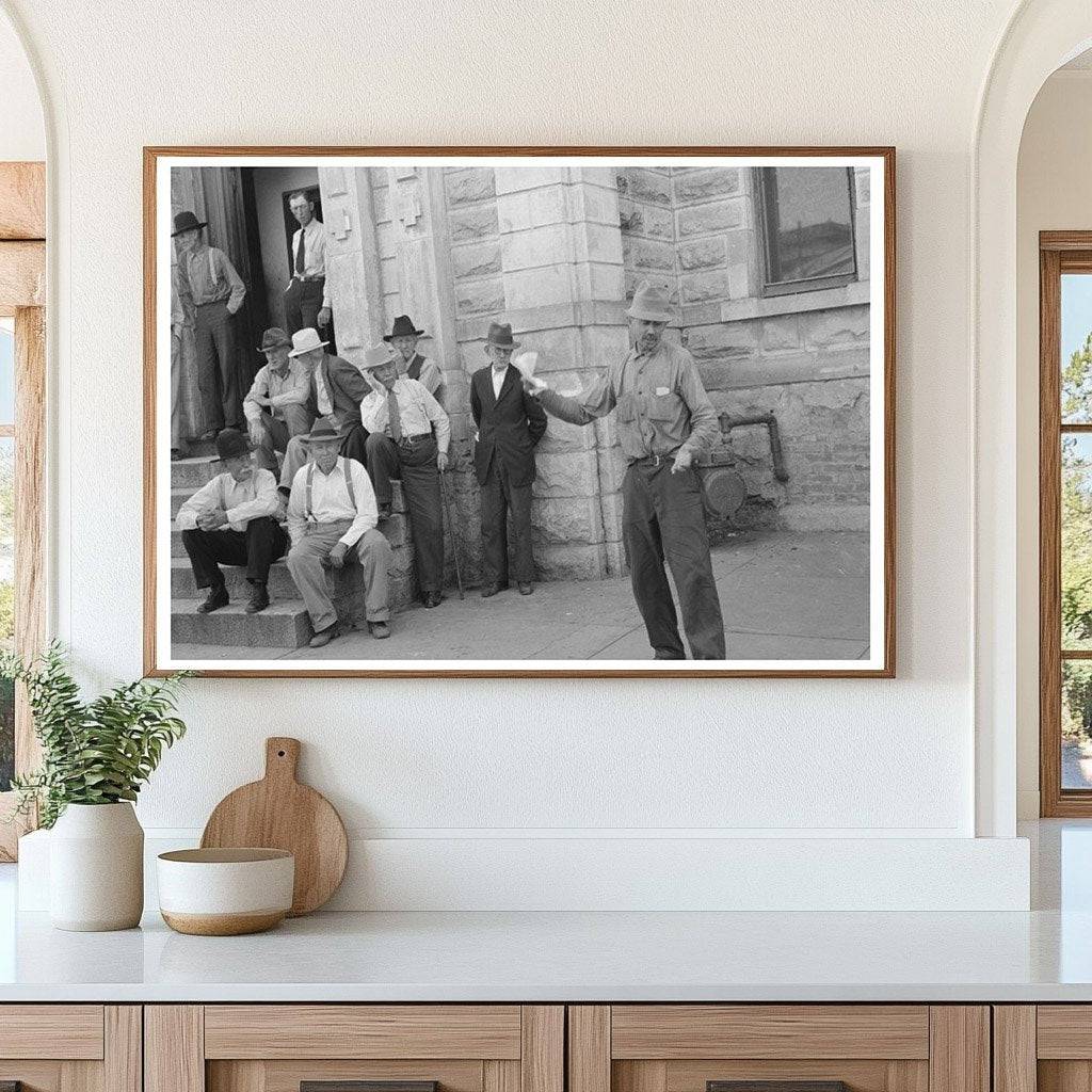 Weatherford Texas Residents Listening to Politician May 1939