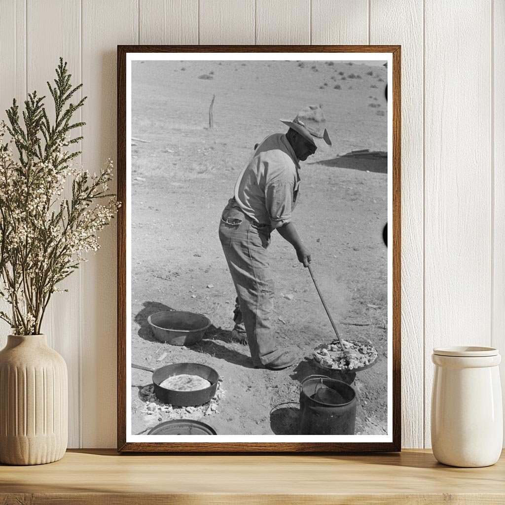 Dutch Oven Cooking at Walking X Ranch Marfa Texas 1939