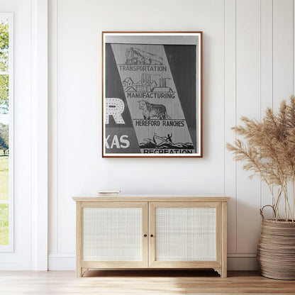 Sweetwater Texas Signboard Entrance May 1939