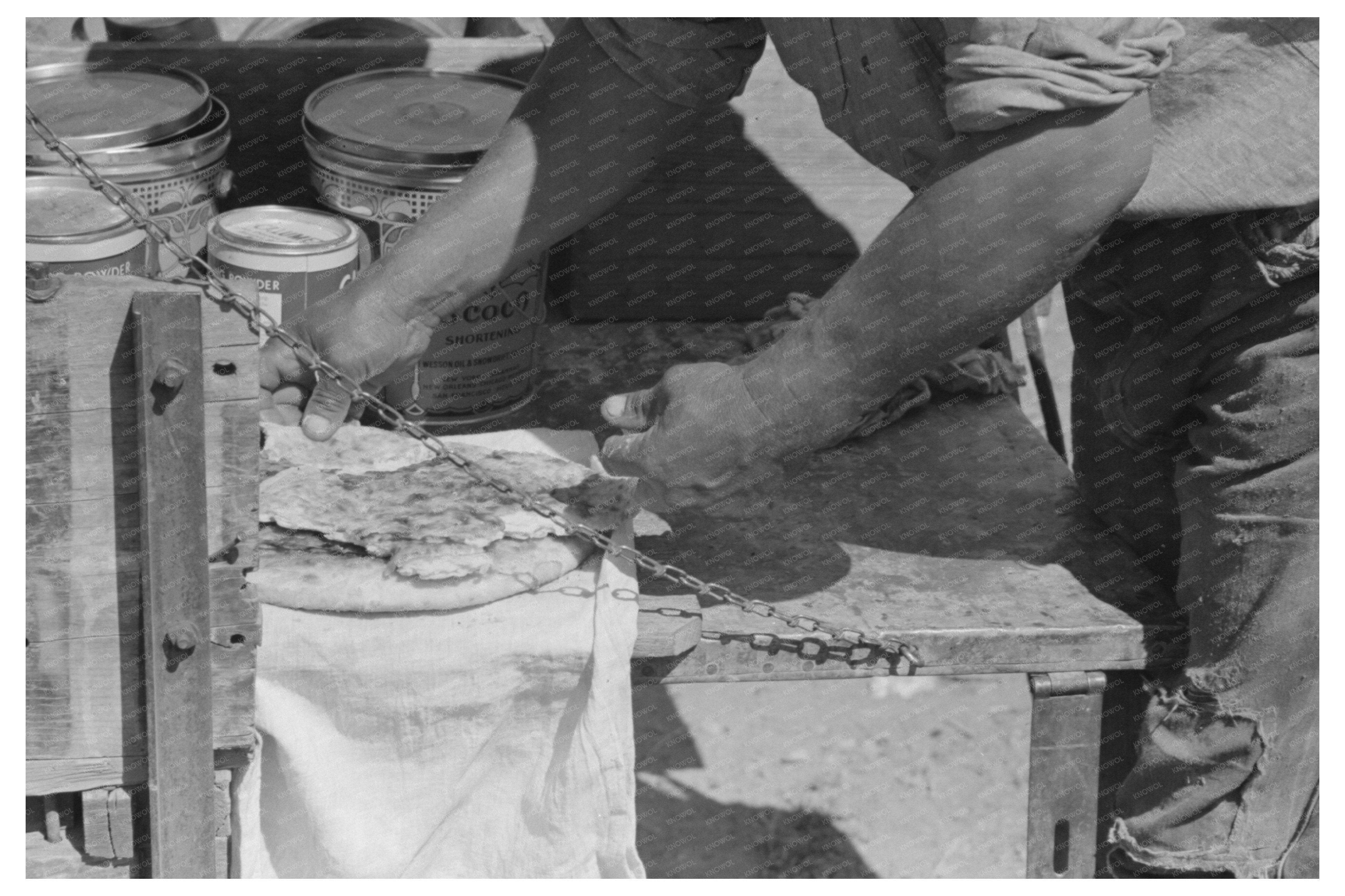 Freshly Baked Bread from Dutch Oven at Walking X Ranch 1939