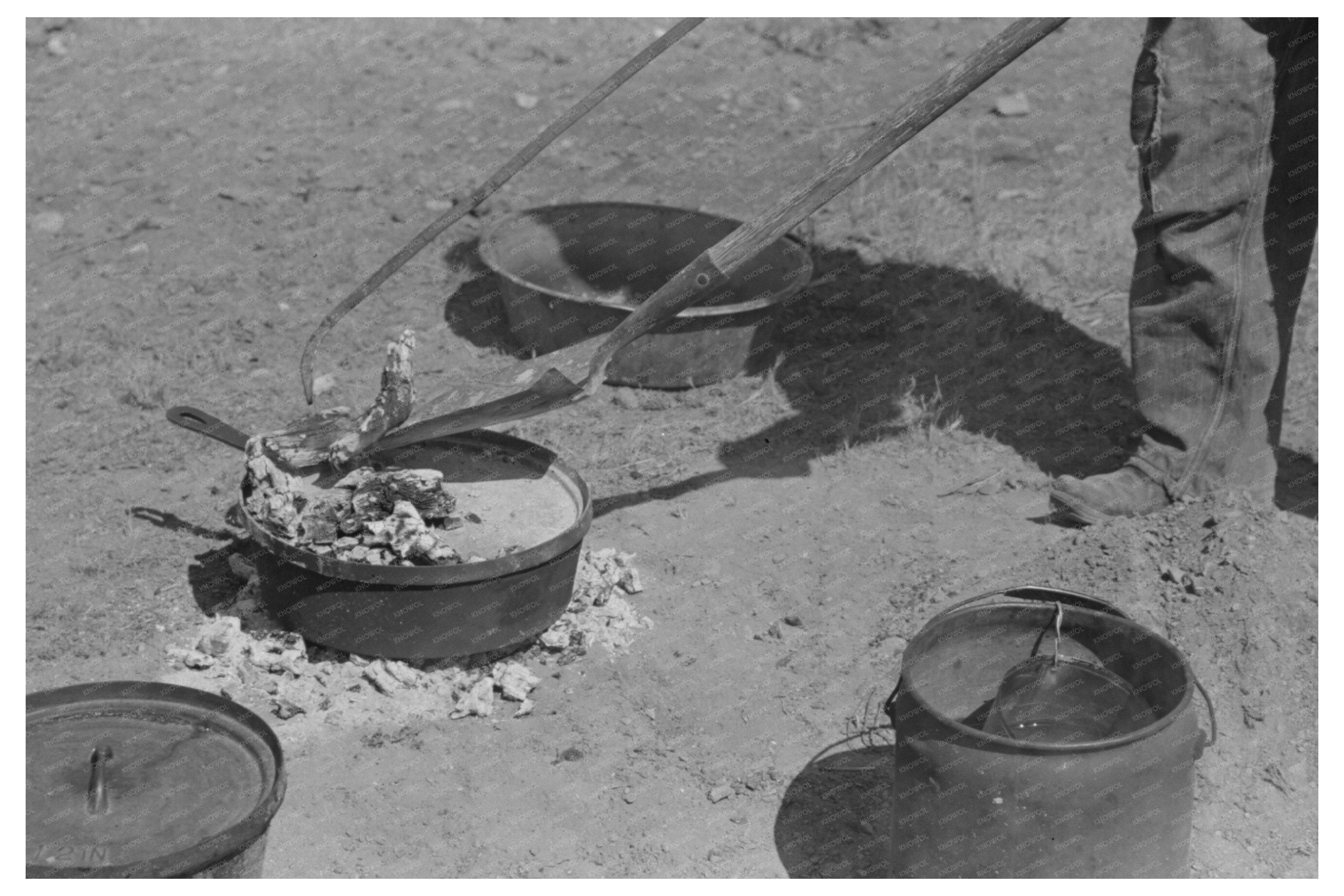 Baking Bread with Dutch Oven at Walking X Ranch 1939