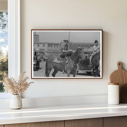 West Texan on Pony at Polo Match Abilene 1939