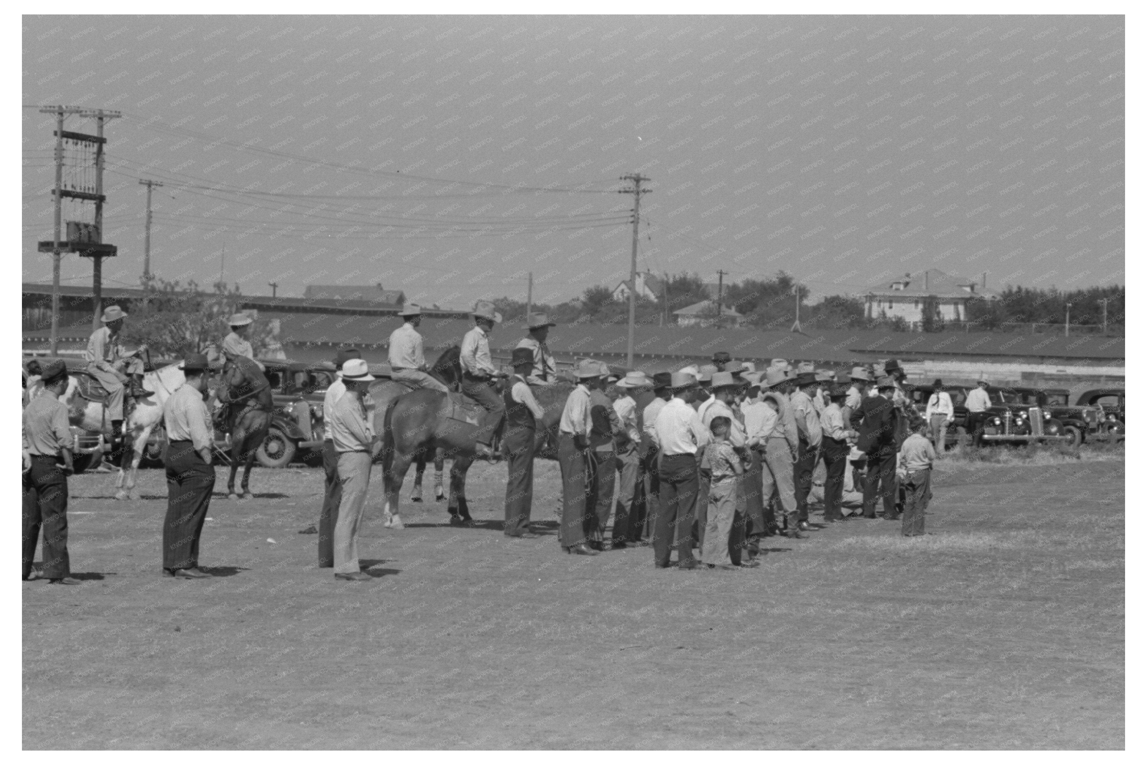 Spectators at Polo Match in Abilene Texas May 1939