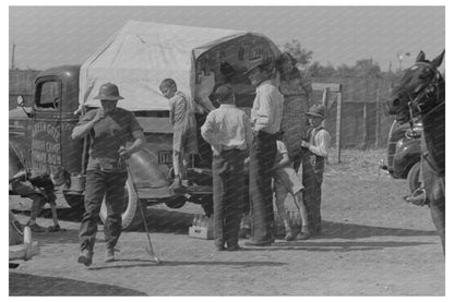 Soda Pop Stand at Polo Match Abilene Texas 1939