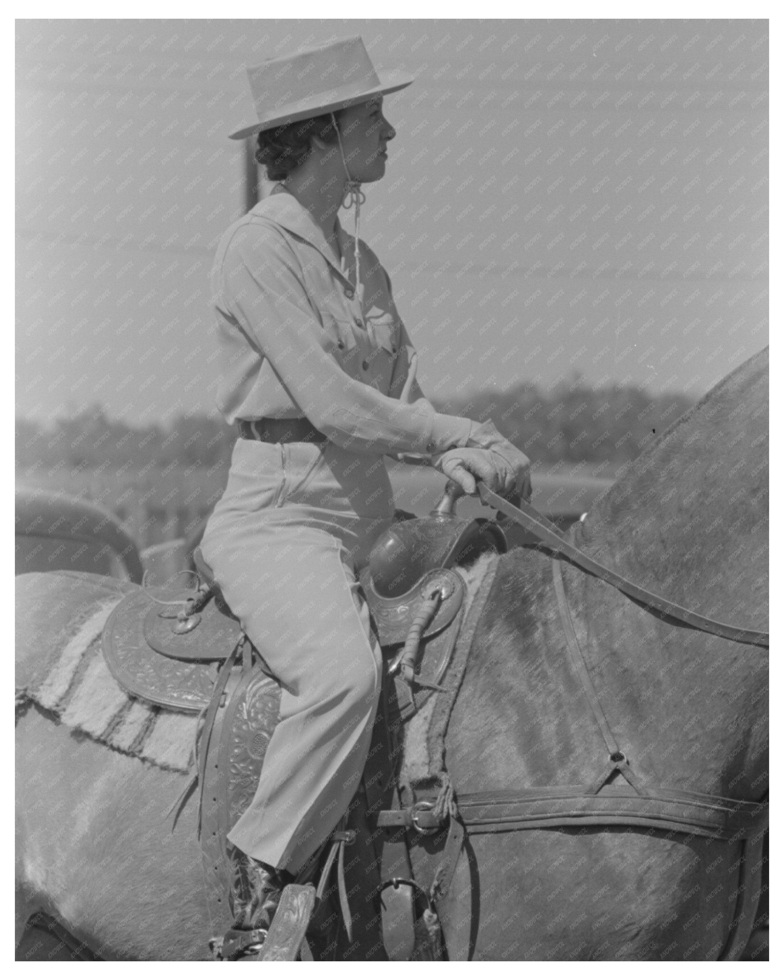 Polo Match in Abilene Texas May 1939 Vintage Photo