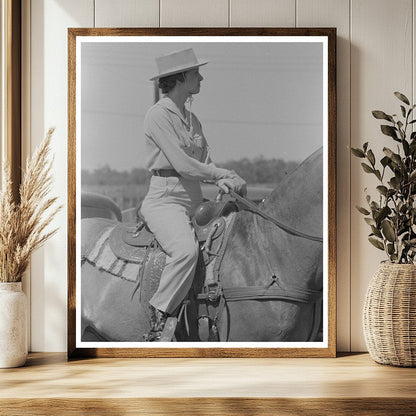 Polo Match in Abilene Texas May 1939 Vintage Photo