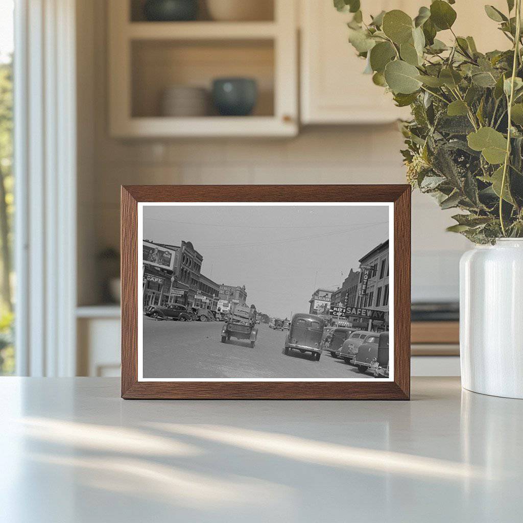 Muskogee Oklahoma Main Street July 1939 Vintage Photo