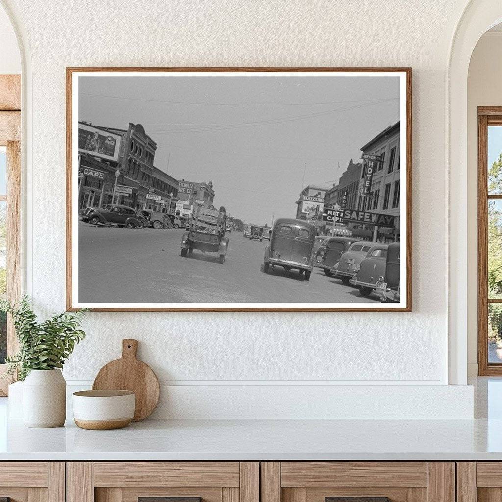 Muskogee Oklahoma Main Street July 1939 Vintage Photo