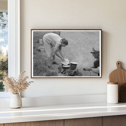 Migrant Family Preparing Lunch July 1939 Oklahoma