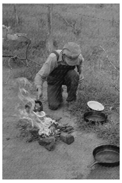 Migrant Family Lunch Break Henrietta Oklahoma July 1939