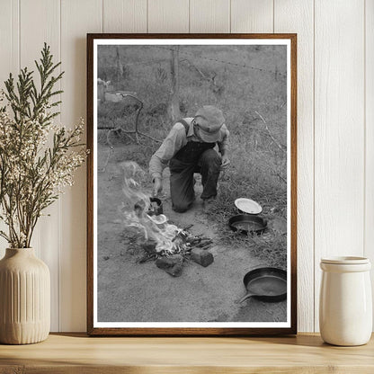 Migrant Family Lunch Break Henrietta Oklahoma July 1939