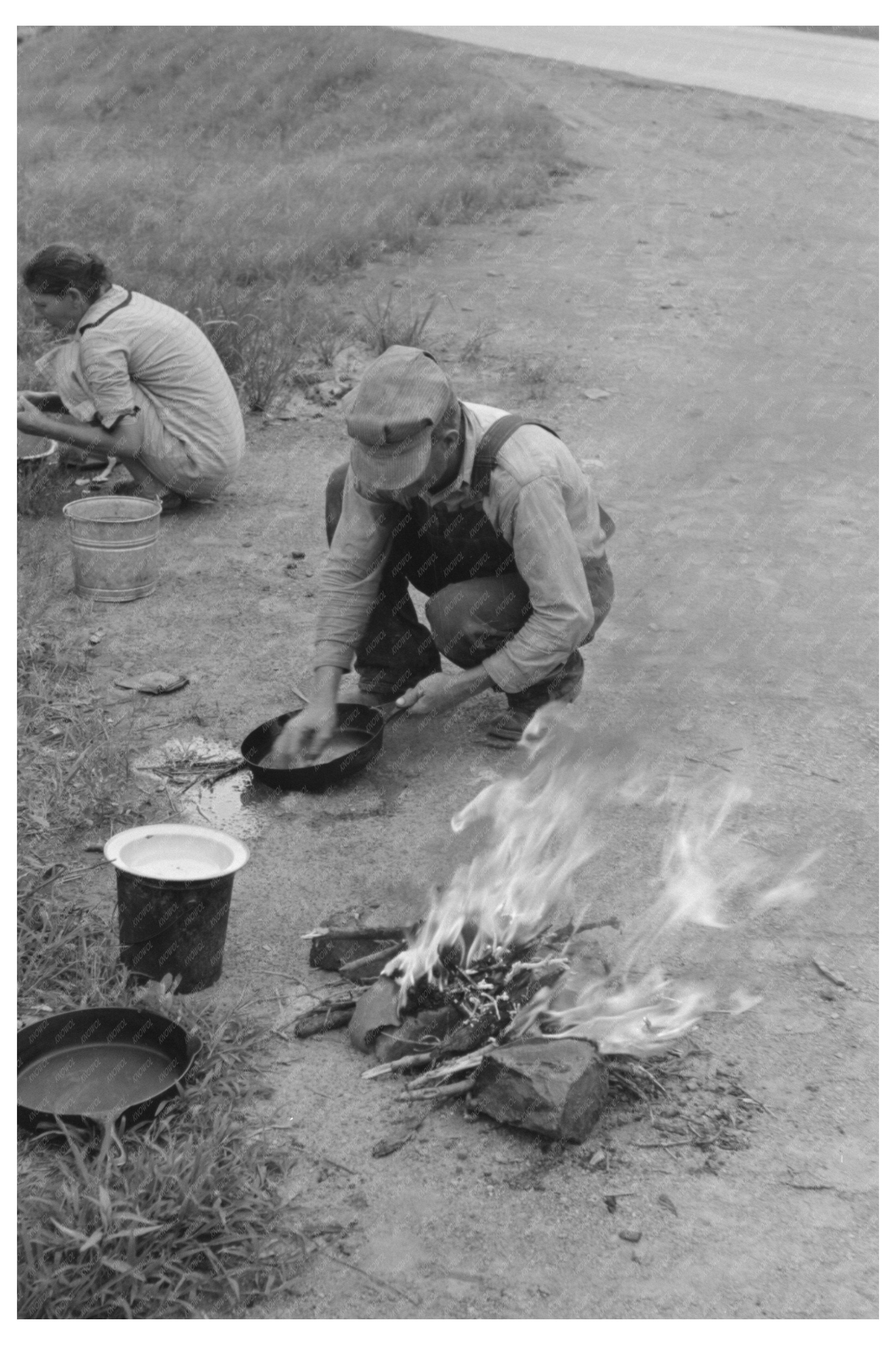 Migrant Family Lunch Break July 1939 Oklahoma