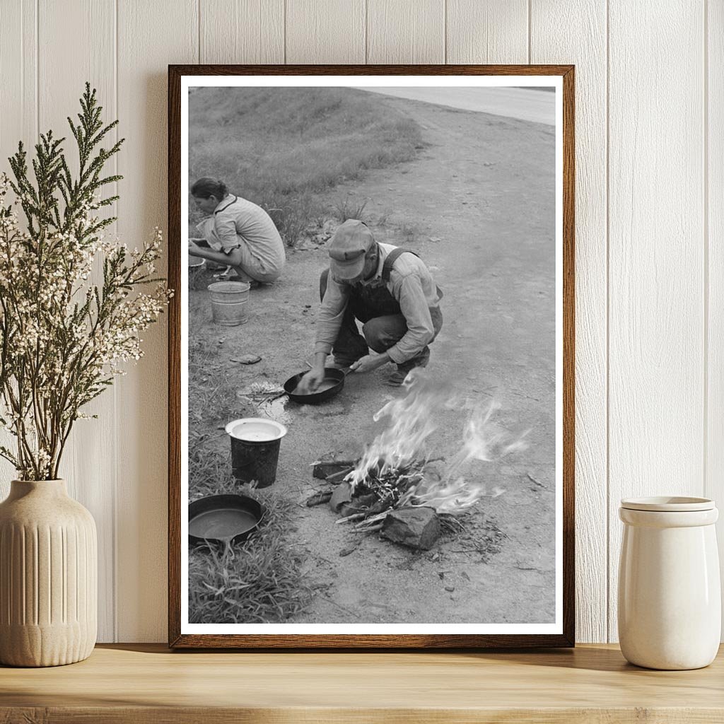 Migrant Family Lunch Break July 1939 Oklahoma