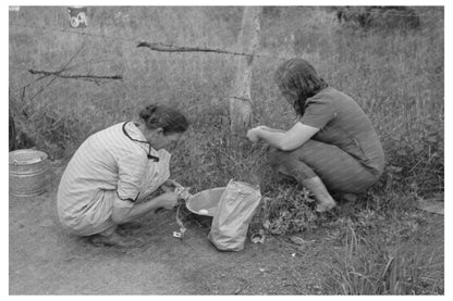 Women Peeling Potatoes Henrietta Oklahoma 1939