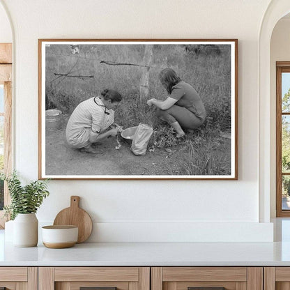 Women Peeling Potatoes Henrietta Oklahoma 1939