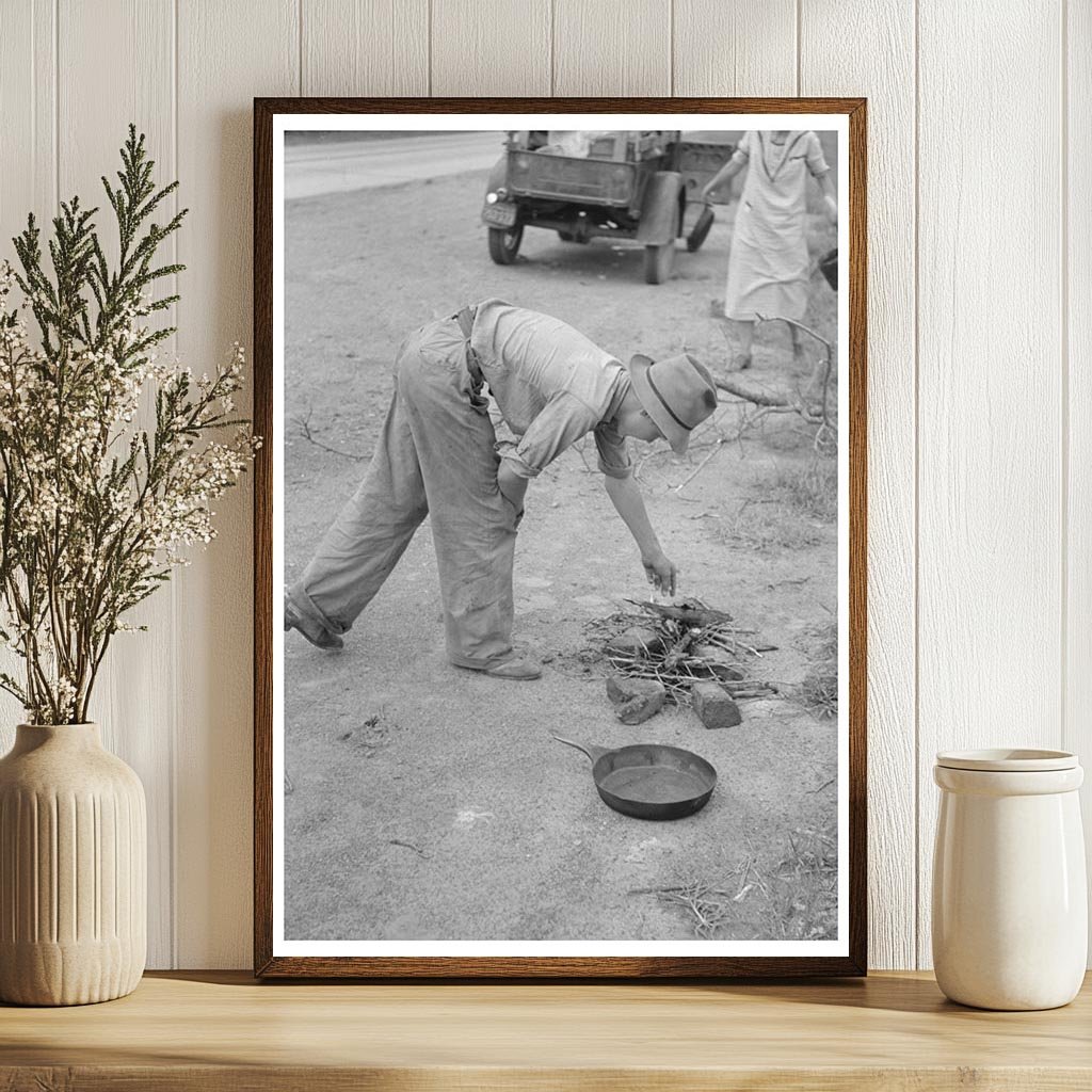 Migrant Family Camped Near Henrietta Oklahoma July 1939