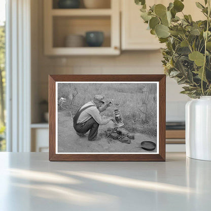 Migrant Family Campfire Henrietta Oklahoma 1939