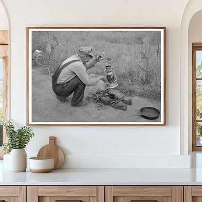 Migrant Family Campfire Henrietta Oklahoma 1939