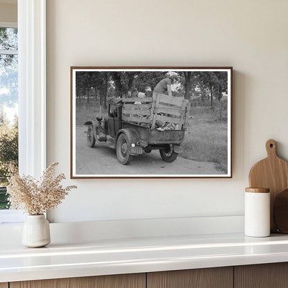 Migrant Exiting Vehicle for Water Henrietta Oklahoma 1939